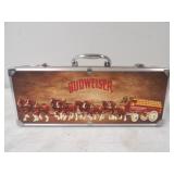 4pc Budweiser Grilling Kit w/Hard Case