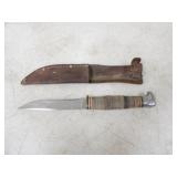 Kabar 4in. Blade Knife w/Leather Sheath