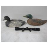 Bushnell 3-9x32 Scope,Styrofoam Duck 12in. & Wood