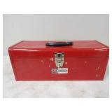 Waterloo Red Metal Tool Box 19w x 7D x 7.5in. T