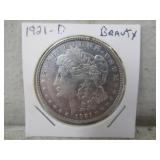 1921-D Silver Morgan Dollar