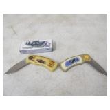 Wildlife Series Wolf 4in Blade Folding Knife &