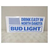 23x10 Bud Light North Dakota Tin Sign