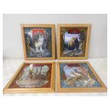 Old Milwaukee Beer Wildlife Series II Mirrors 5-8