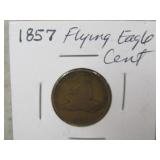 1857 US Flying Eagle Cent