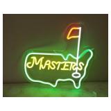 14x13.75 Masters LED Neon Sign (Cracked)