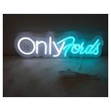 15.75x5in. Only Fords LED Neon Sign