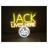 Jack Lives Here No. 7 LED Neon Sign 12iw x 11.75T