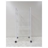 4-Shelf Wire Rack on Wheels 15w x 33in. T x10in.D