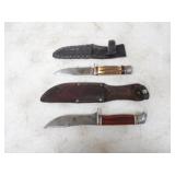 Schrade 147 4.5in. Blade Knife w/Leather Sheath &