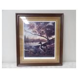 31.5x35.5 Hidden Point by Terry Redlin 1983 Signed