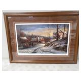 35x25 Coming Home by Terry Redlin 1986 Signed 725/