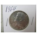 1964-Kennedy Half Dollar 90% Silver