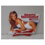 32x25.5 Budweiser Sports Illustrated Tin Sign
