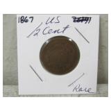 1867 US 2 Cent