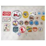 24-Snowmobile Patches, Stickers, Pins