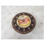 Butternut Coffee Tin Clock, 8in. Dia