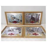 Old Milwaukee Beer Wildlife Series 5-8 Mirrors