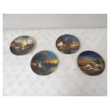 4-Terry Redlin Artist Plates, Info in Description