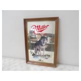 1991 Miller High Life Timberwolf Minnesota Mirror,
