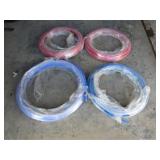 4-New 1/2in. x 100ft. Pex Tubing, Hot & Cold Lines
