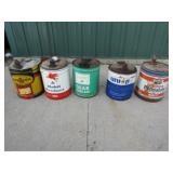 Pennzoil, Mobile,Sinclair,Union, Standard Oil Cans