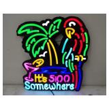 12x14.5 5:00 Somewhere LED Neon Sign