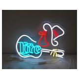 Miller Light Guitar 16x12 LED Neon Sign