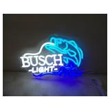 14x9 Busch Light Fish LED Neon Sign