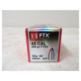 50-Hornady 45cal. 250gr FTX (Sealed box)