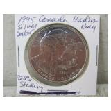 1995 Canada Hudson Bay 92.5% SIlver Dollar