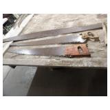 6ft. Logging Saw, 2-Hand Saws 42in. & 48in.