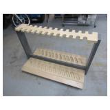 24 Slot Gun Rack, Wheels, 51x30x33 1/2 H