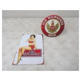 Old Milwaukee 8x16 Tin Sign & Old Milwaukee 7.75in
