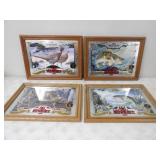 Old Milwaukee Beer Wildlife Series 1-4 Mirrors