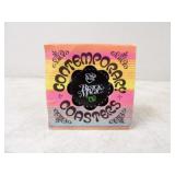 4pc. Black Magic The Cat Plasic Coasters