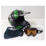 HJC CSMX Youth sz.XL Helmet w/Oakley Goggles