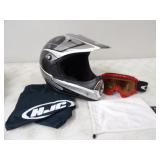 Fox Youth Sz.Lg Helmet w/Red Oakley Goggles