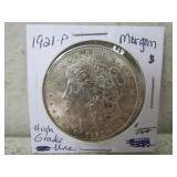 1921-P Morgan Silver Dollar Higher Grade