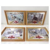 Old Milwaukee Beer Wildlife Series 5-8 Mirrors