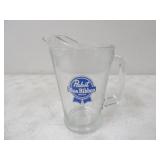 Pabst Blue Ribbon Glass Beer Pitcher