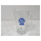 Pabst Blue Ribbon Glass Beer Pitcher