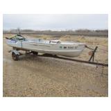 1979 Alumacraft 14ft. Alum Boat, Johnson 15HP Outb