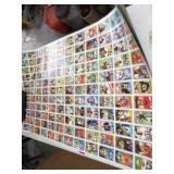 3-Pages of Uncut Football Cards 1988 Topps Company