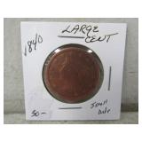 1840-Large Cent Small Date