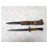 9in. Blade Bayonet w/Hard & Leather Sheath
