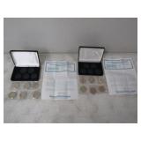 12 Coins-1982,83,84,85, Commemorative, COA & Pres.