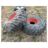 2-13.5-16.1 Tires on 9 Hole Rims