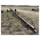 Single Axle Header Trailer, 24ft. Pole,15in. Tires