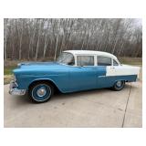 Nice-1955 Chevy 210 4dr, 58,557 Miles, 6 Cyl. 3 Sp